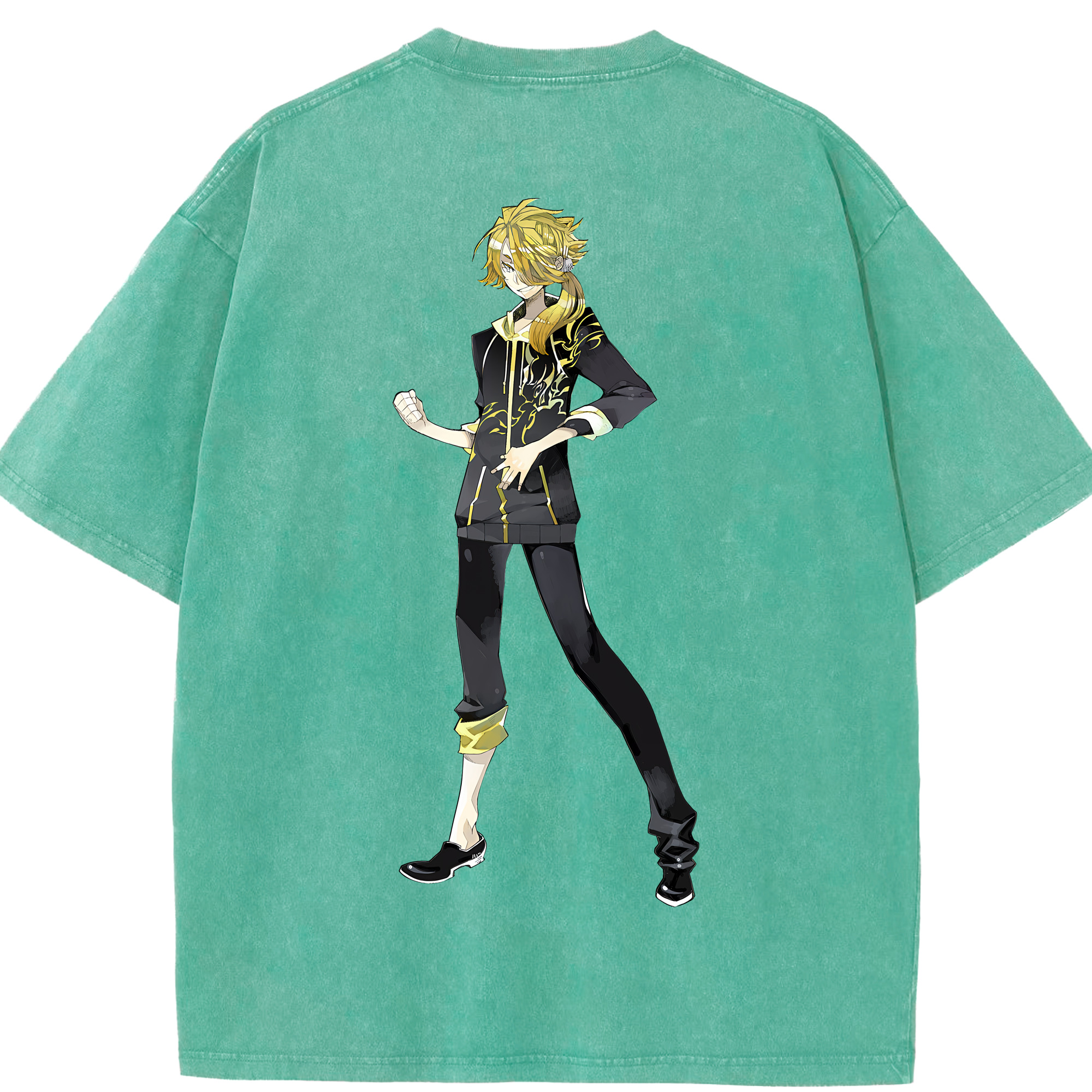 （画像用） 刀剣乱舞 Touken Ranbu 綿100% ヴィンテージ風 半袖Tシャツ（背面プリント）